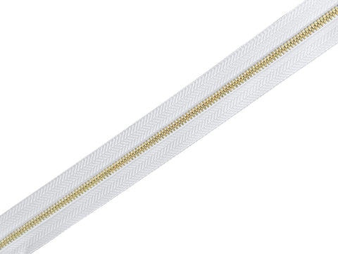 #3 Polished Gold G2 Continuous Zipper Chain