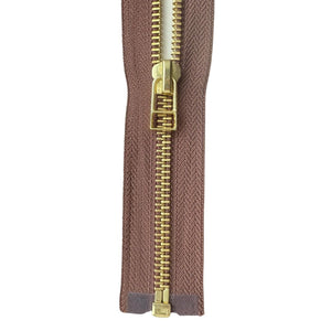 #5 Brass Separating (Jacket) Zipper with Wire Pull