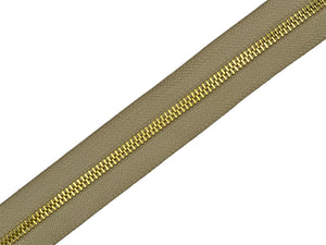 #5 Brass Continuous Zipper Chain
