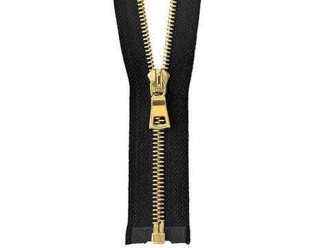#5 Polished Gold Separating Jacket Zipper (Luxury)