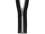 #5 Silver Metallic Coil Separating Jacket Zipper